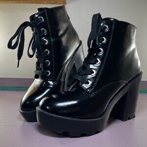 Aldo Shoe, Serrina Black Heeled Boots
